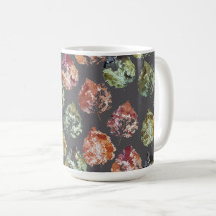 Rustic Autumn Falling Leaves Watercolor Art Coffee Mug