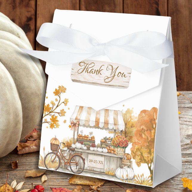 Rustic Autumn Farmers Market Baby Shower Favour Box (Creator Uploaded)
