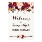 Rustic Autumn Floral Bridal Wedding Baby Shower