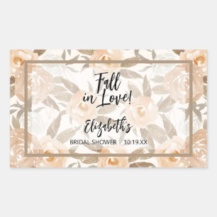 Rustic Autumn Floral Rectangular Sticker
