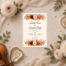 Rustic Autumn Floral Wedding