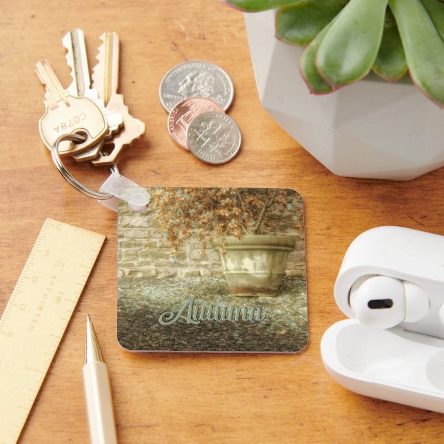 Rustic Autumn Garden Key Ring (Desk)