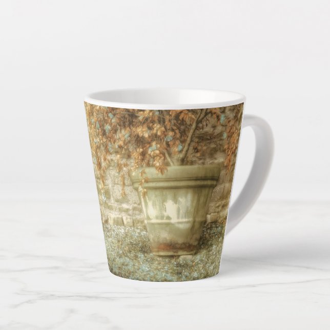 Rustic Autumn Garden Latte Mug (Right Angle)