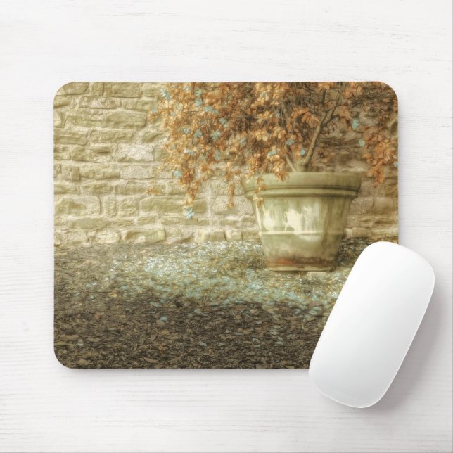 Rustic Autumn Garden Mouse Mat (With Mouse)