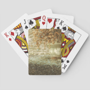 Rustic Autumn Garden Playing Cards