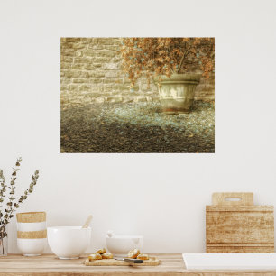 Rustic Autumn Garden Poster