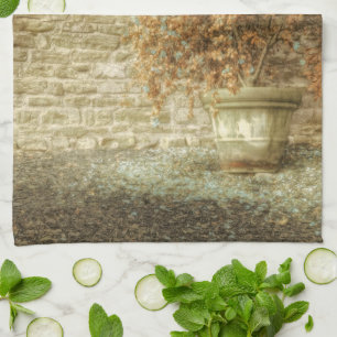 Rustic Autumn Garden Tea Towel