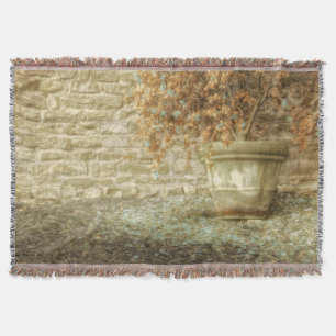 Rustic Autumn Garden Throw Blanket