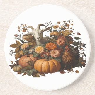 Rustic Autumn Harvest Coaster