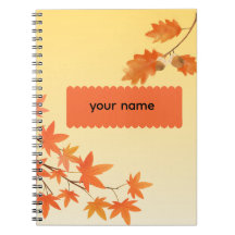 Rustic Autumn Leaves Fall Foliage Personalised