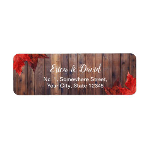 Rustic Autumn Leaves Fall Wedding