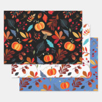 Rustic Autumn Pumpkins 3-set