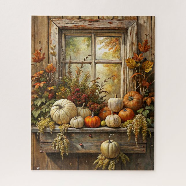 Rustic Autumn Puzzle (Vertical)