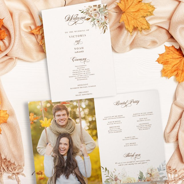 Rustic Autumn Roses Botanical Programme (Creator Uploaded)