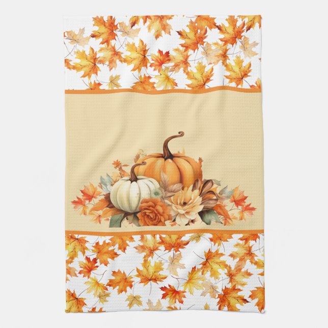 Rustic Autumn  Tea Towel (Vertical)