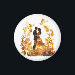 Rustic Autumn Wedding Magnet<br><div class="desc">A charming rustic magnet perfect for autumn weddings! Featuring warm fall tones and elegant design,  it makes a beautiful wedding favour or keepsake. A lovely touch for seasonal celebrations.</div>