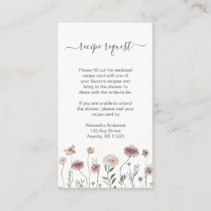 Rustic Autumn Wildflower recipe request Enclosure 