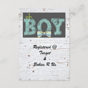 Rustic Baby shower for boy Invitation