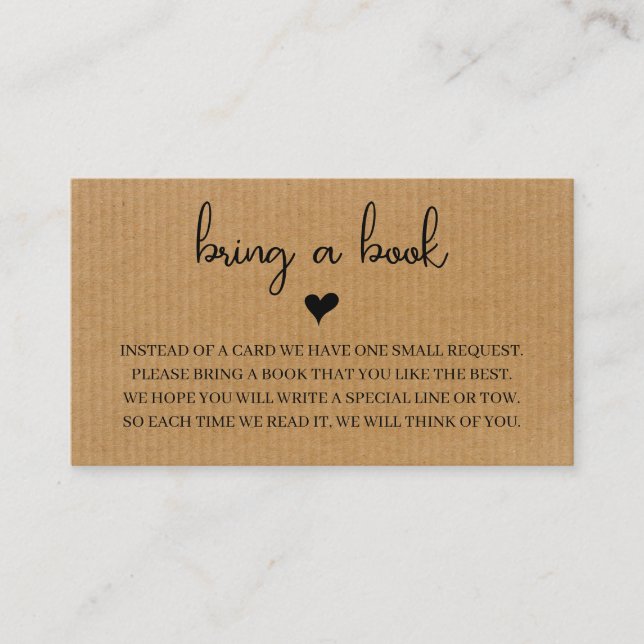 Rustic Baby Shower Invitation with Book Request  (Front)