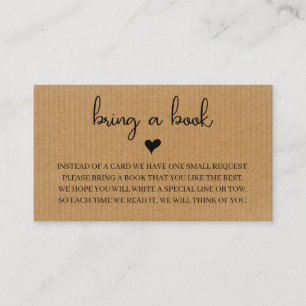 Rustic Baby Shower Invitation with Book Request 