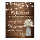 Rustic Baby's Breath Lights Remembrance Sign