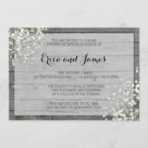 RUSTIC BABY'S EVENING INVITATION #2
