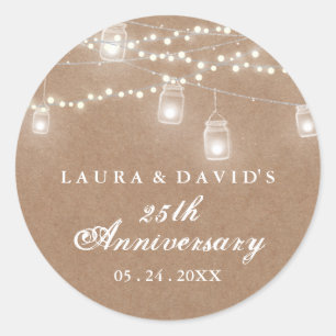 Rustic Backyard Anniversary Sticker