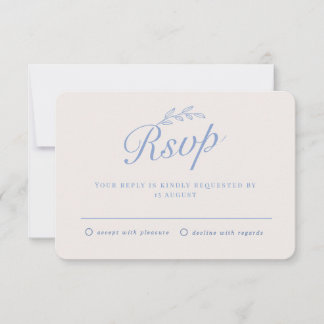 Rustic Backyard Botanical Leaf Hand Script Wedding Invitation