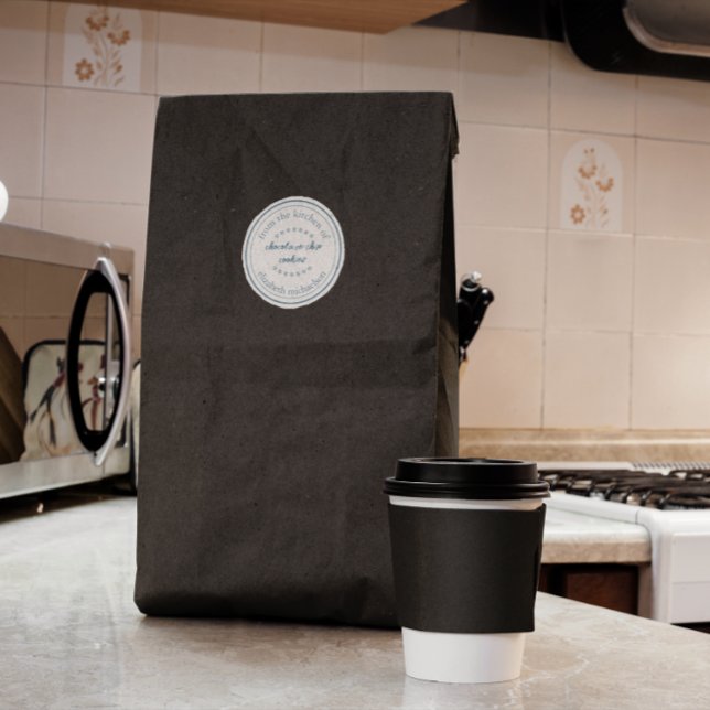 Rustic Baked Goods Classic Round Sticker (Creator Uploaded)