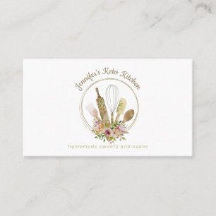 Rustic Bakery Elegant Chef Business Card