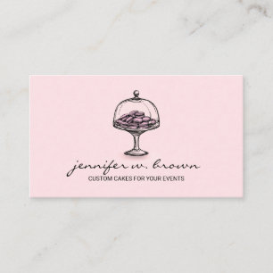 Rustic Bakery French Macaroon Cafe Business Card