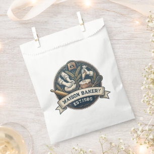Rustic Bakery Store Pastry Dessert Sweet Cake Shop Favour Bags