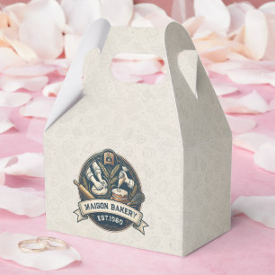 Rustic Bakery Store Pastry Dessert Sweet Cake Shop Favour Box