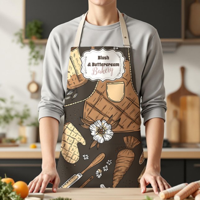 Rustic Baking Business Apron (Creator Uploaded)