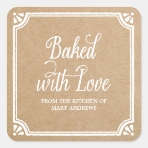 Rustic Baking   Holiday Baked Goods Stickers
