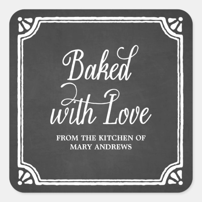 Rustic Baking | Holiday Baked Goods Stickers (Front)