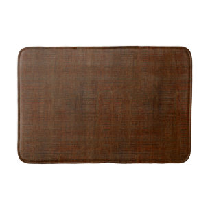 Rustic Bamboo Wood Grain Texture Look Bath Mat