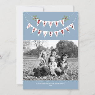 Rustic Banner - Christmas Photo Card