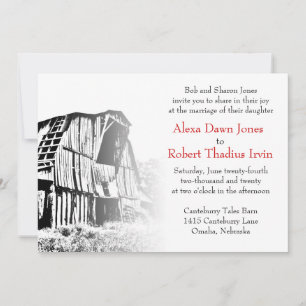 Rustic Barn 2 Wedding Invitation