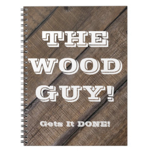 Rustic Barn Board Wood Worker Sign Carpenter Notebook