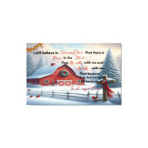 Rustic Barn Canvas I Still Believe in Amazing Grac