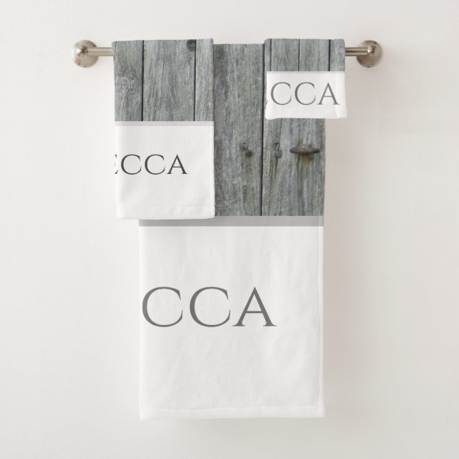 Rustic Barn Country Farmhouse Bath Towel Set (Insitu)