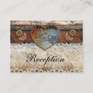 Rustic Barn Country Wedding Reception Cards