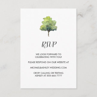 Rustic Barn Country Wedding RSVP Enclosure Card