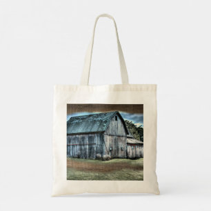 Rustic Barn Farm Truck Tractor Rooster Hen Tote Bag