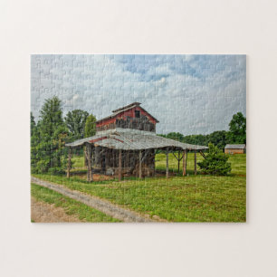 Rustic Barn North Carolina. Jigsaw Puzzle