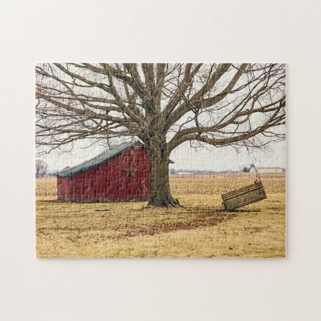 Rustic Barn Ohio. Jigsaw Puzzle (Horizontal)