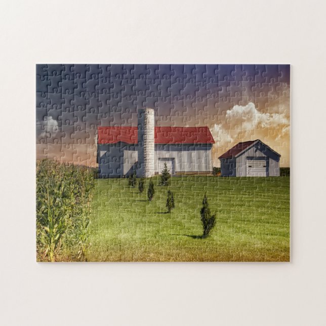 Rustic Barn Ohio. Jigsaw Puzzle (Horizontal)