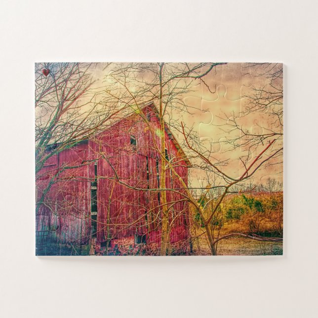 Rustic Barn Ohio Jigsaw Puzzle (Horizontal)