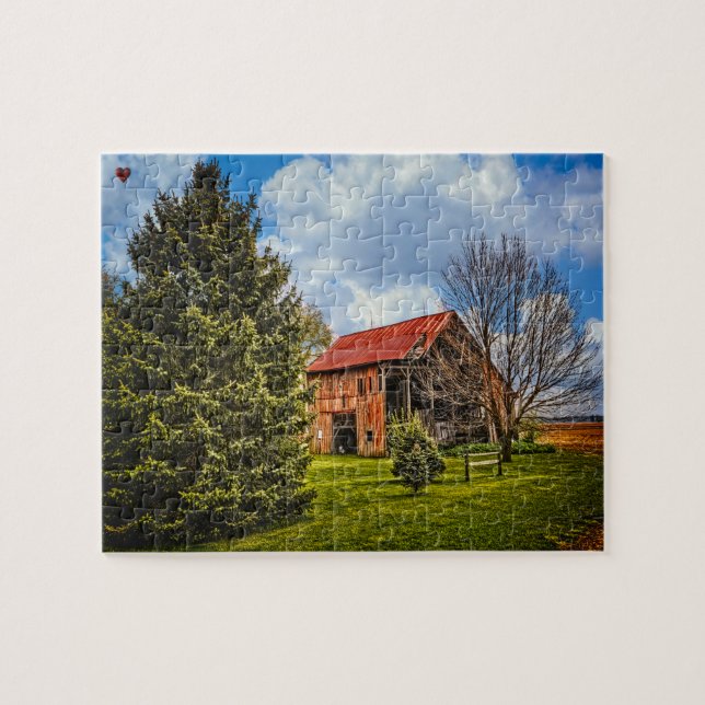 Rustic Barn Ohio Jigsaw Puzzle (Horizontal)